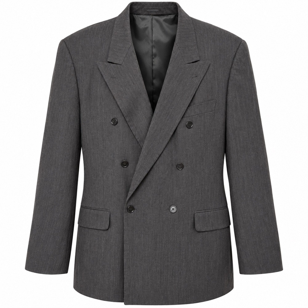 Vintage Hugo Boss Al Capone Double Breasted Blazer Men 46R Luxury Old Money